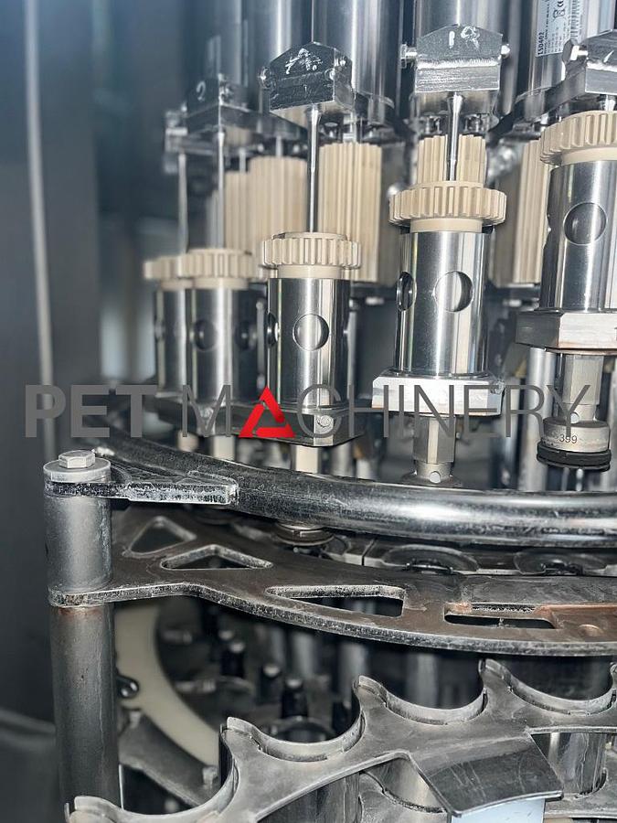 Used 2008 Krones Volumetic 72 valve PET Filler/Capper
