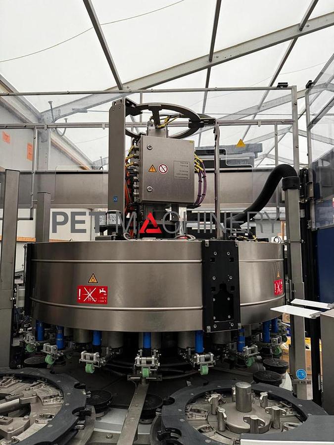 Used 2021 Krones Ergomatic 1200-20 Cold-Glue Glass Labeller