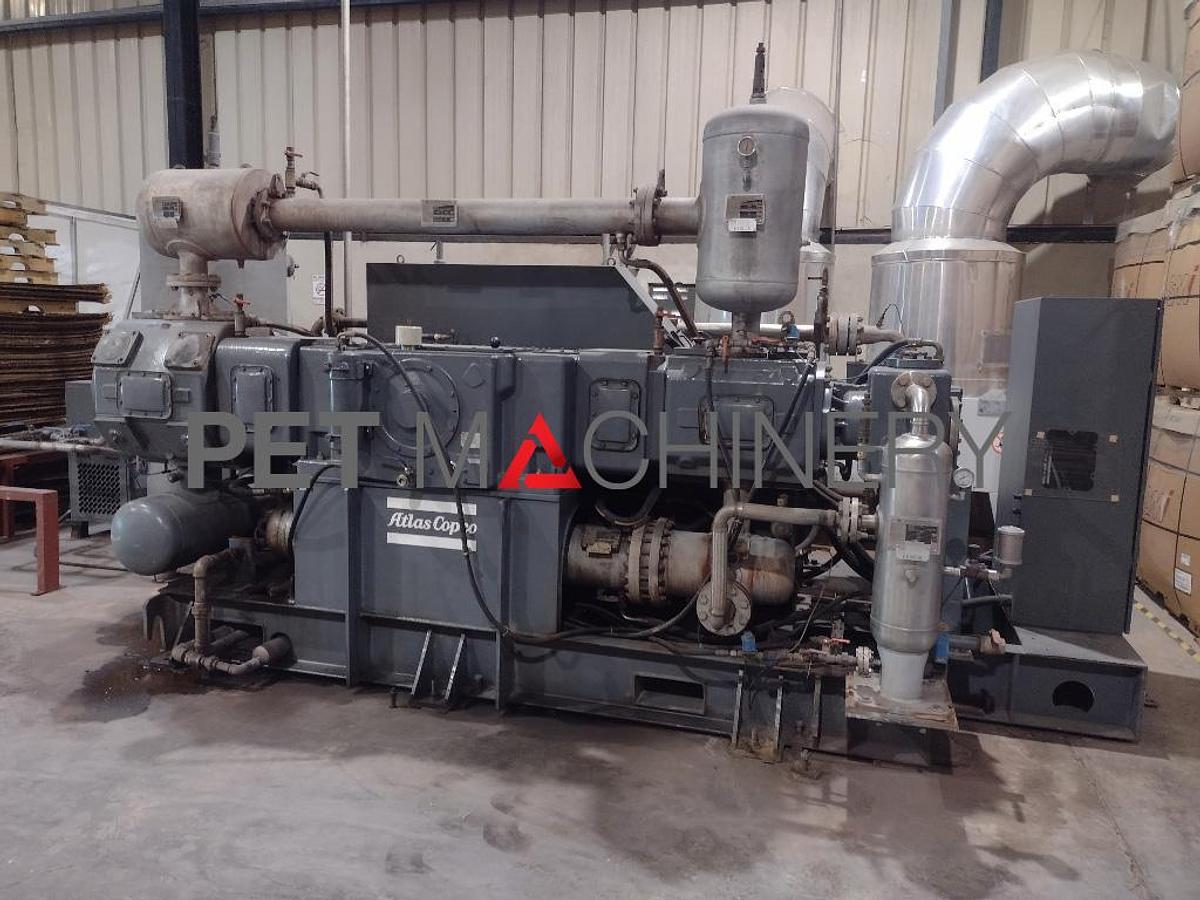 Used 2014 Atlas Copco P90-50 oil-free 40bar Compressor system