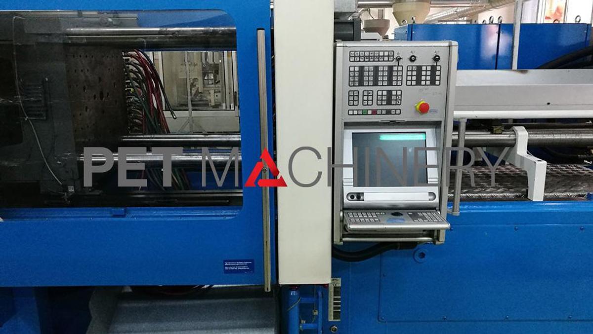 Usado 2005 Netstal Synergy 1750-900 Máquina de moldeo por inyección para cierres