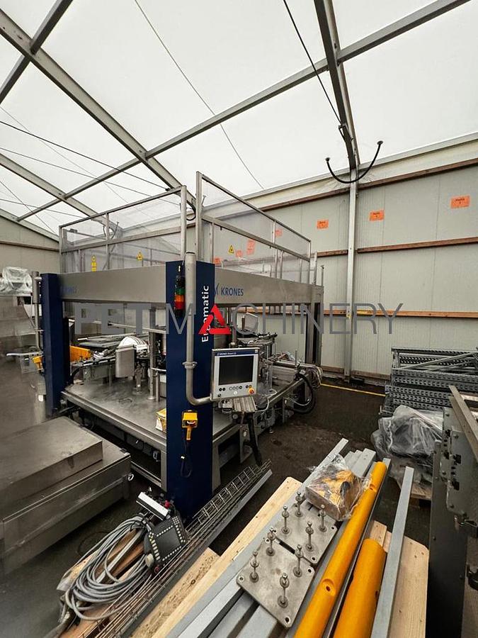 Used 2021 Krones Ergomatic 1200-20 Cold-Glue Glass Labeller