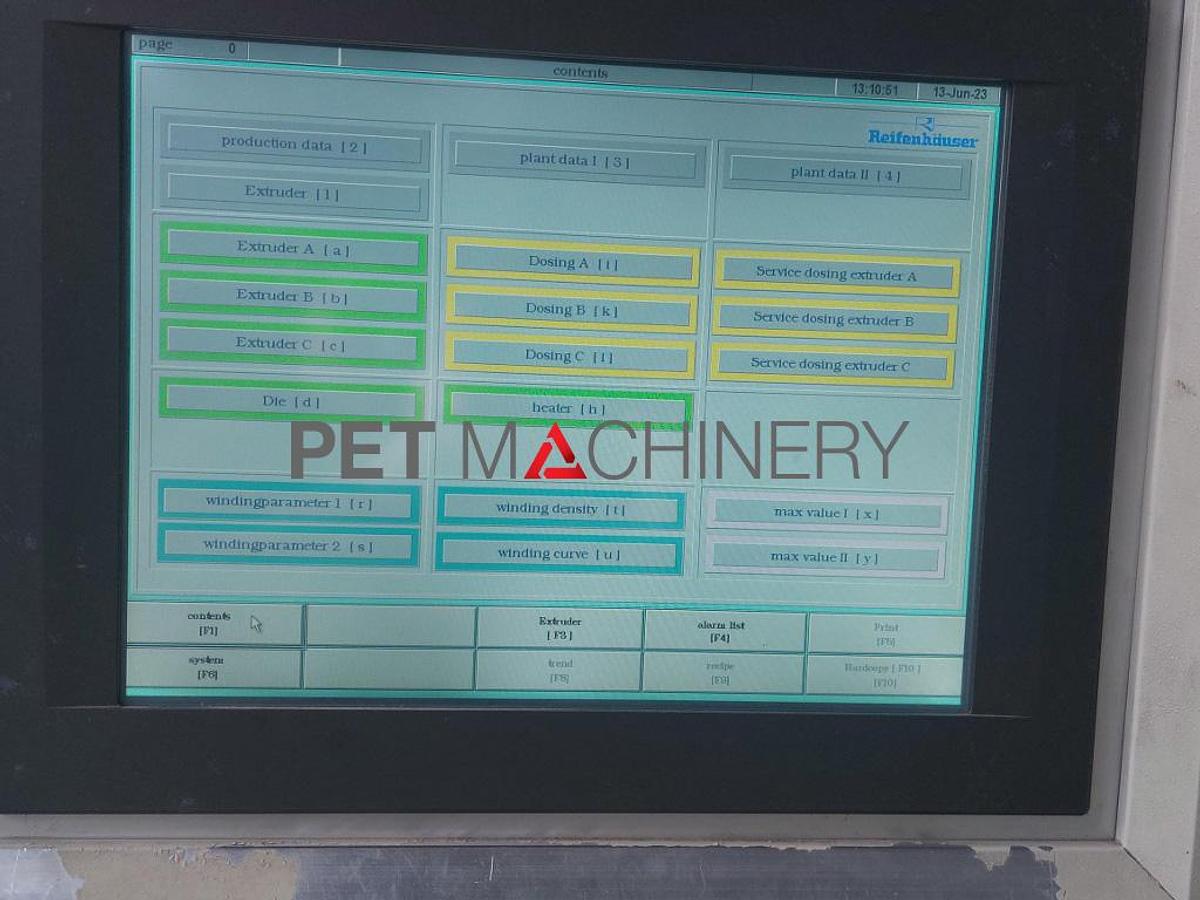 Used 2003 Reifenhauser Cast Film Line MIDEX 3-80/150/80-2500