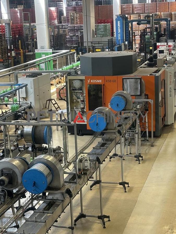 Used Kosme KSB 6R based Carbonated Soft Drinks Bottling Line