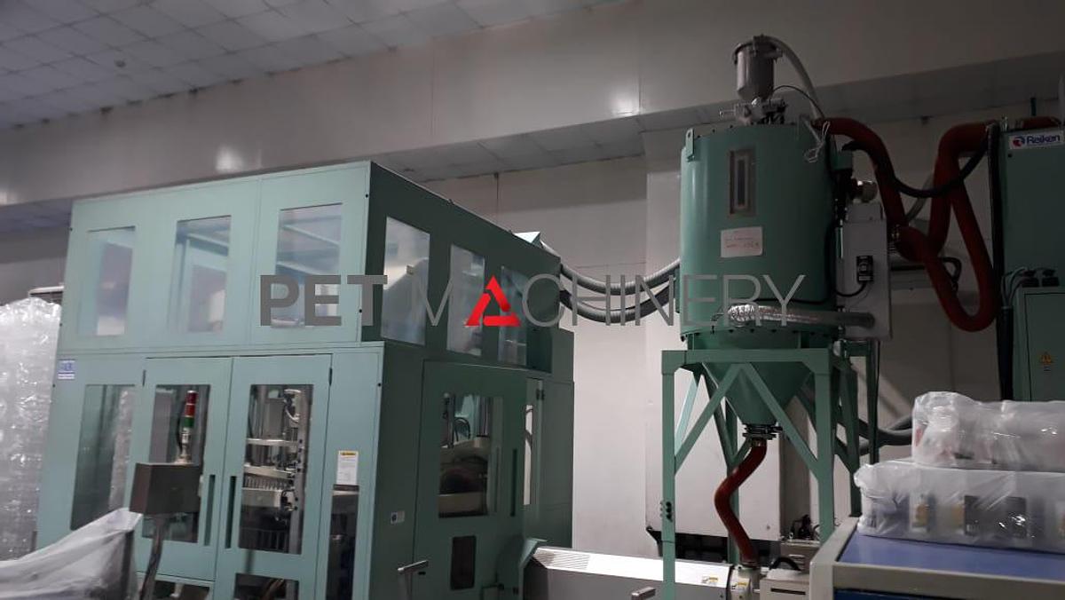 Usado 2017 Aoki SBIII 500LL-50 máquina de moldeo por soplado de estiramiento de inyección de PET.