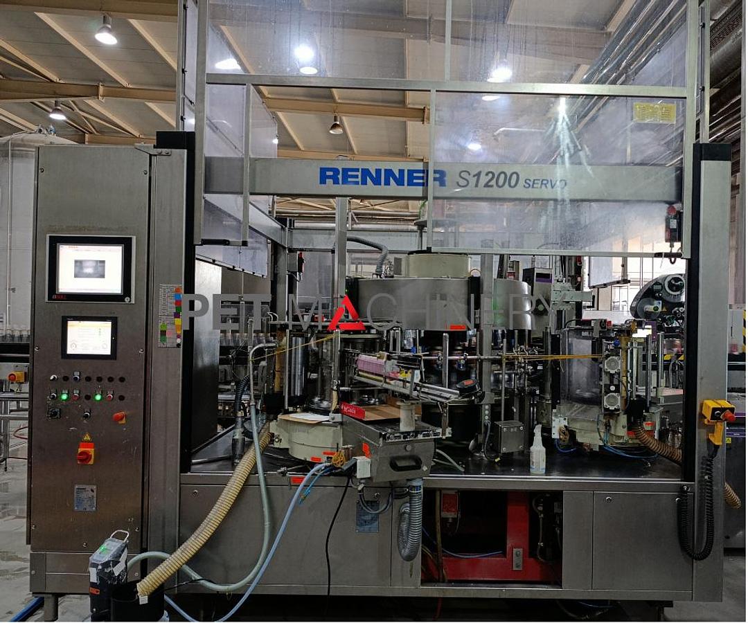 Used 2014 Renner S 1200 Servo Glass Bottle Labeller