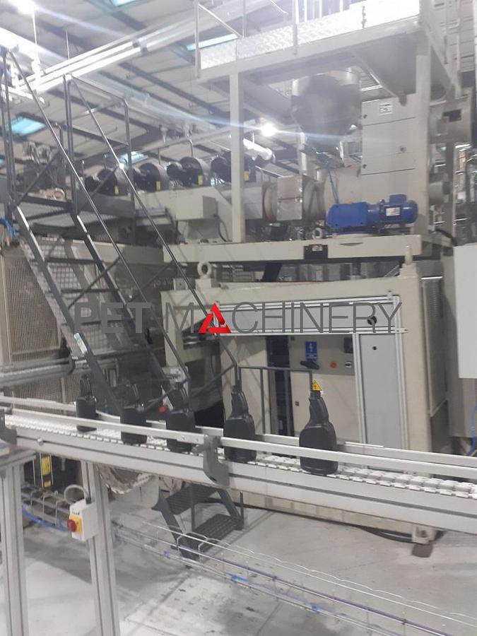 Usado 2018 Magic ME-L20/D-T35-LS Máquina de moldeo por soplado de doble estación de extrusión totalmente eléctrica