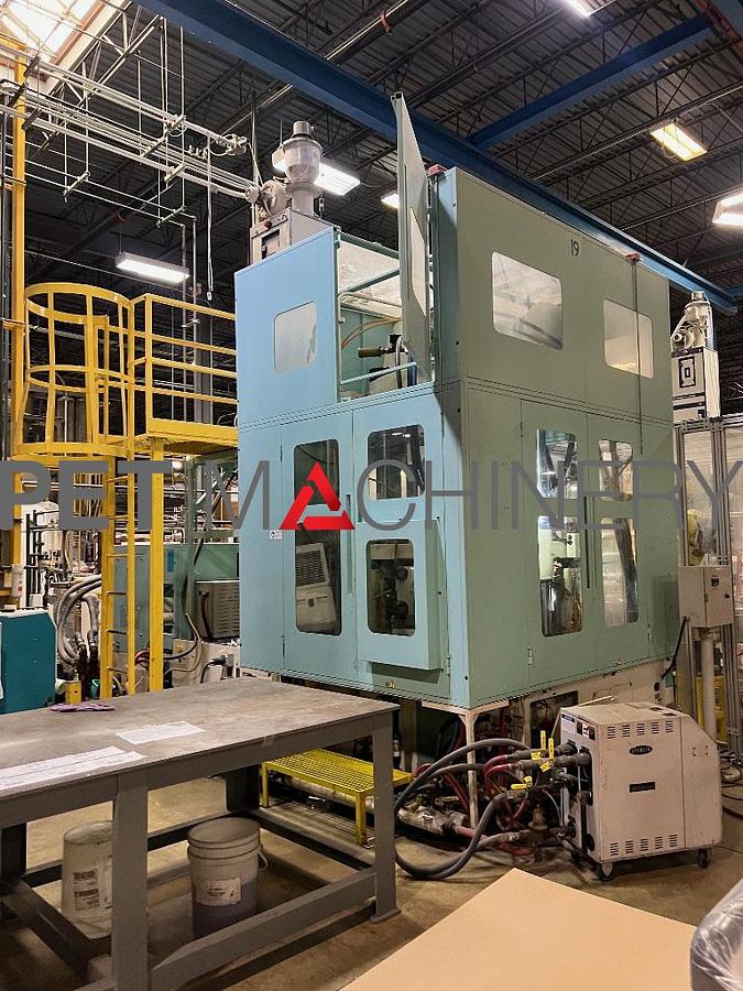 Used 2010 Aoki SBIII 350LL-100 PET Injection Stretch Blow Moulding machines
