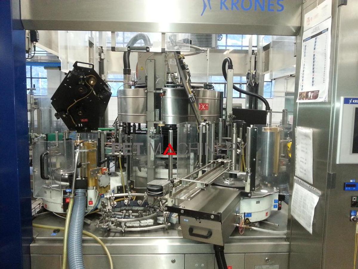 Usado 2010 Krones Starmatic 960/16 Etiquetadora de botellas de vidrio con cola fría