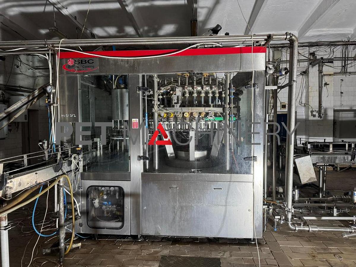 Usado 2008 Línea de embotellado de PET para cerveza