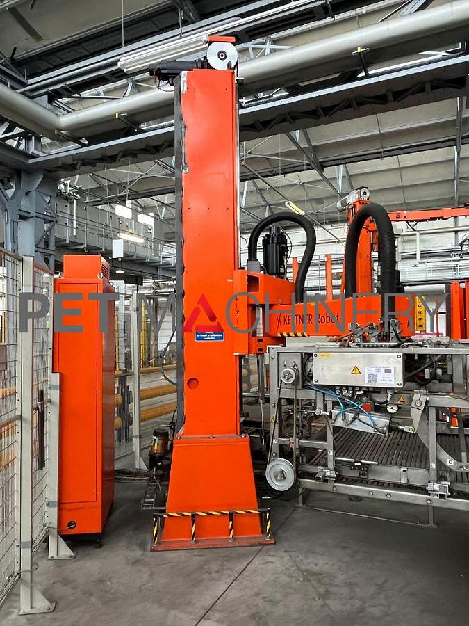 Usado 2006 Kisters / Strema Sistema de paletización de botellas PET