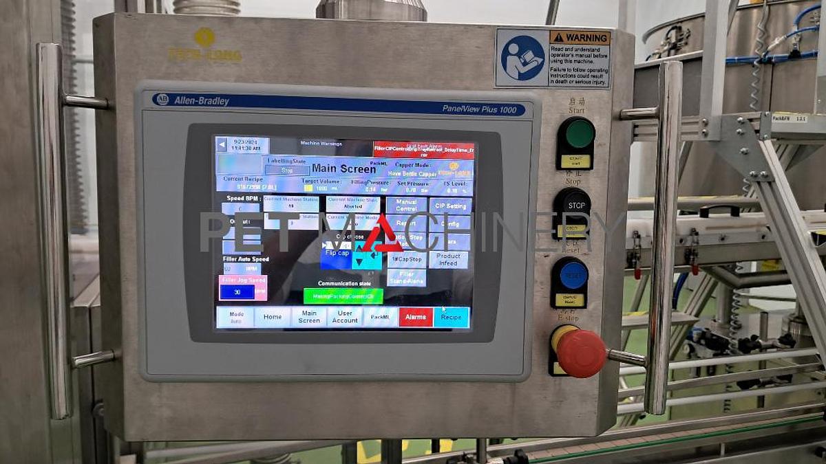 Used 2017 HDPE Bottling line for Liquid Detergents