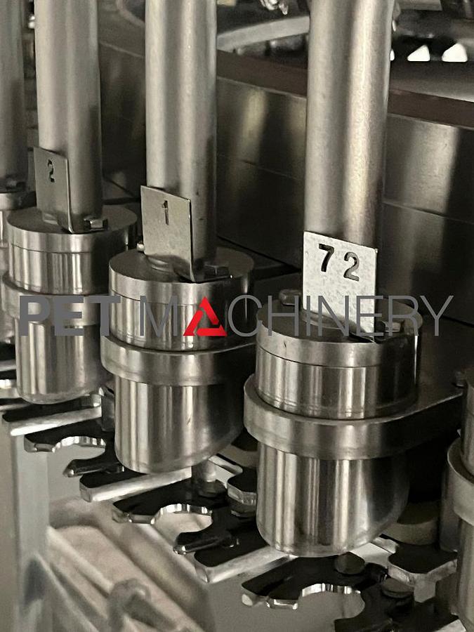 Used 2008 Krones Volumetic 72 valve PET Filler/Capper