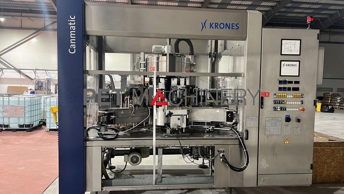 Used 2012 Krones Canmatic Hot Glue Wrap-around Labeller
