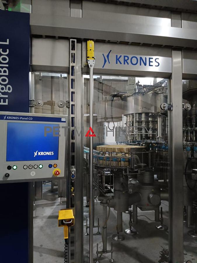 Usado 2013 Krones Ergobloc L Línea de embotellado PET para agua mineral
