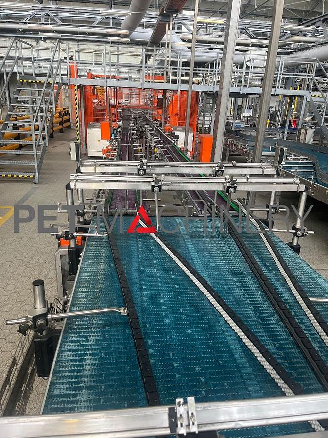 Usado 2006 Kisters / Strema Sistema de paletización de botellas PET