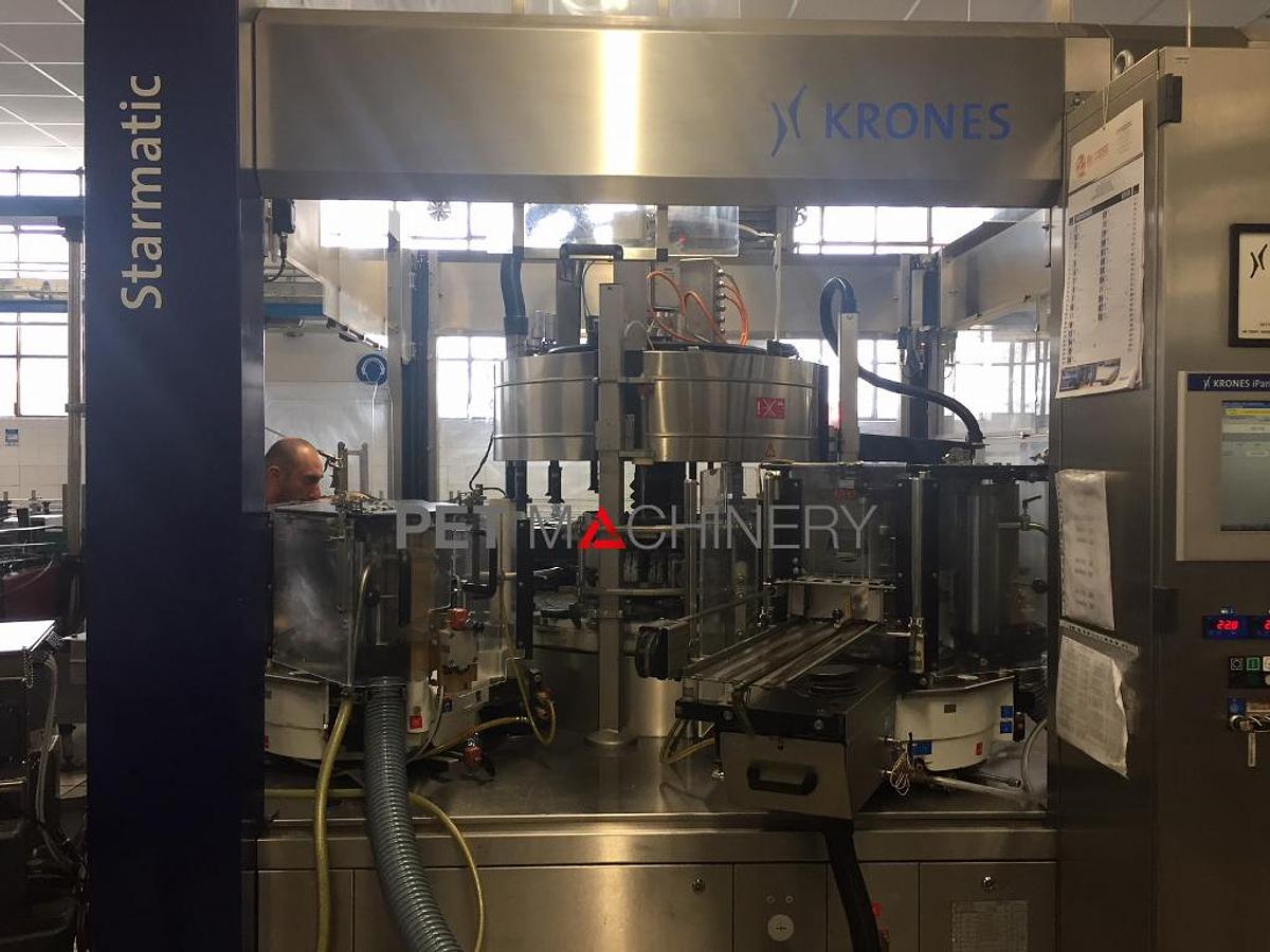Usado 2010 Krones Starmatic 960/16 Etiquetadora de botellas de vidrio con cola fría