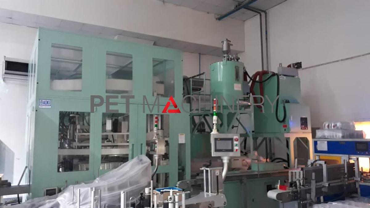 Usado 2017 Aoki SBIII 500LL-50 máquina de moldeo por soplado de estiramiento de inyección de PET.