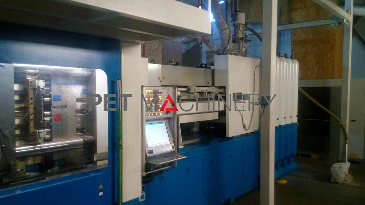 Usado 2012 Netstal PETline 2000 Sistema de moldeo por inyección de preformas PET