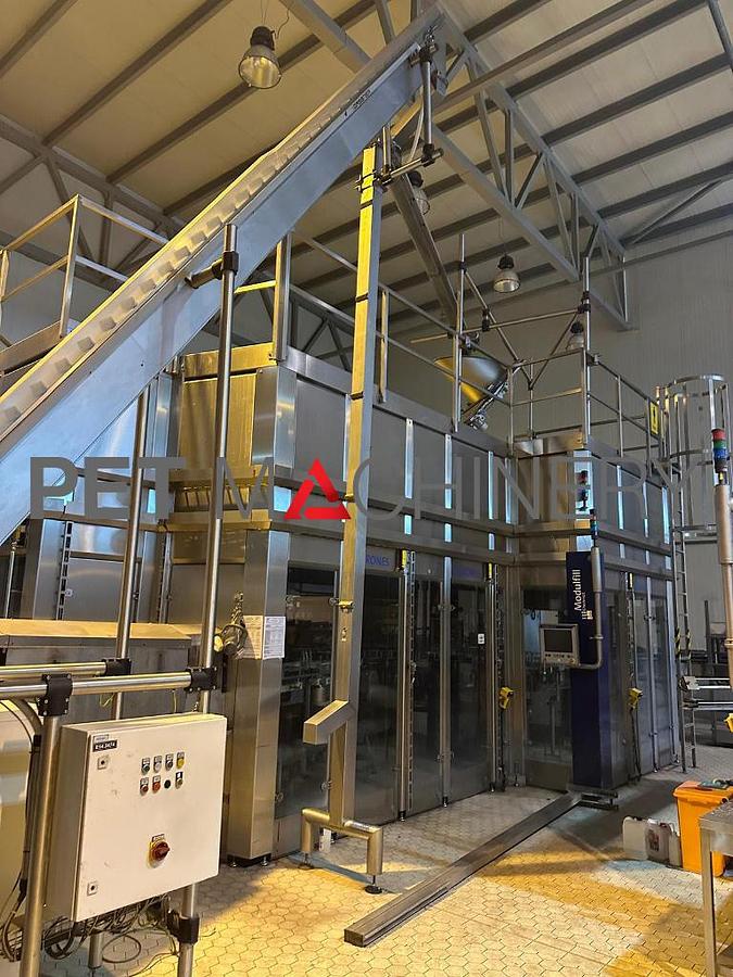 Used 2014 Krones Glass Bottling Line for Still and Carbonated Mineral Water