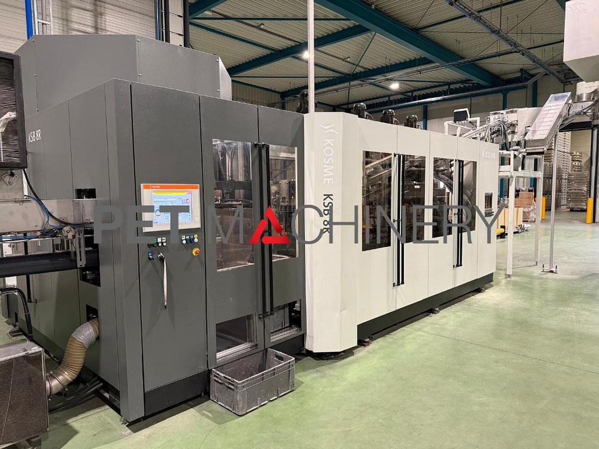 Used 2016 Kosme KSB 8R PET Stretch Blow Moulding machine