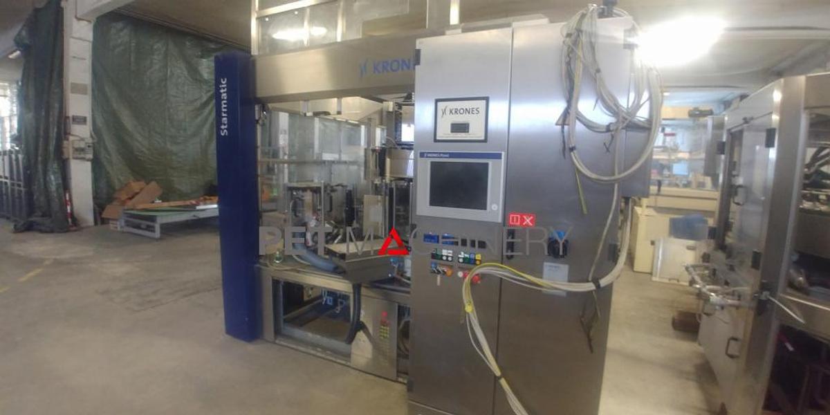Usado 2010 Krones Starmatic 960/16 Etiquetadora de botellas de vidrio con cola fría