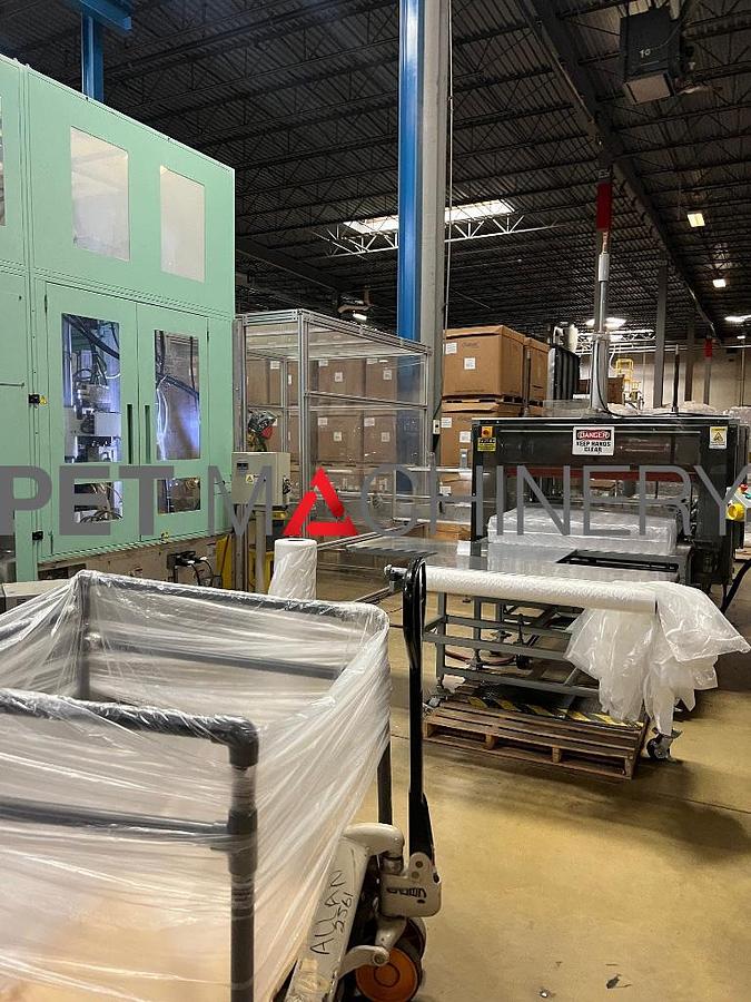 Used 2010 Aoki SBIII 350LL-100 PET Injection Stretch Blow Moulding machines