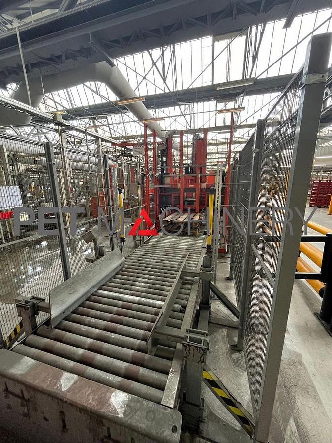 Usado 2006 Kisters / Strema Sistema de paletización de botellas PET