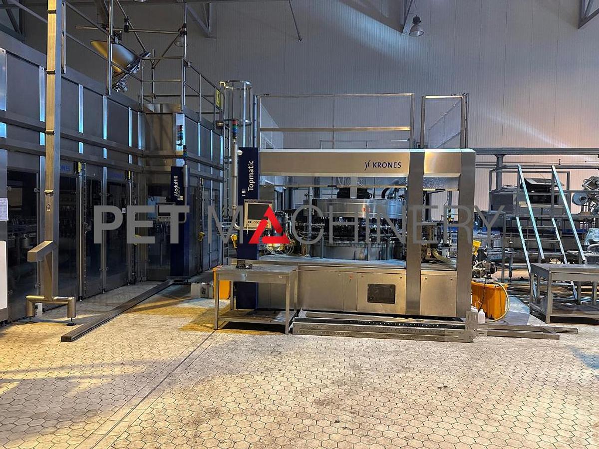 Used 2014 Krones Glass Bottling Line for Still and Carbonated Mineral Water