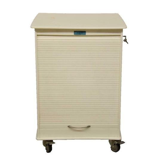 Used Unicell Medical Grade Rolling Locking Storage Cabinet Cart / Workspace (7400)R