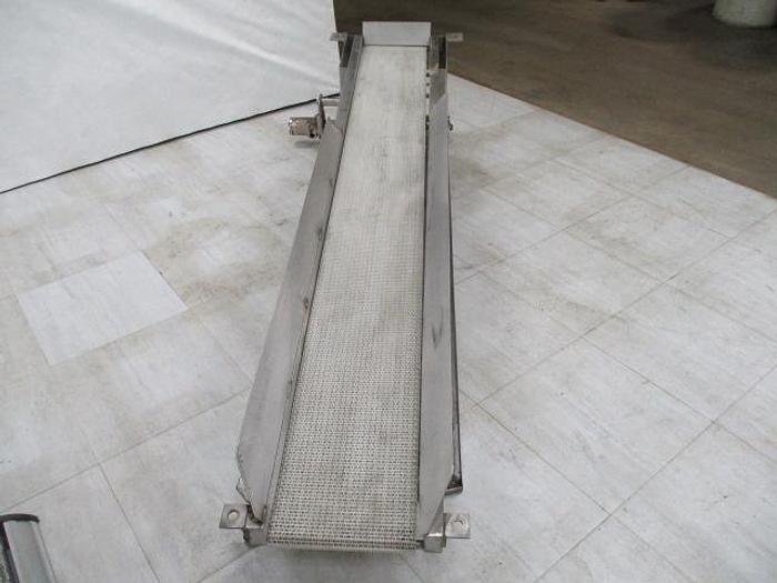 Used Conveyor; 12"W x 8"L Intralox Belt, Hydraulic