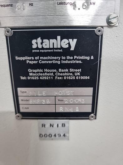 Used pile lift paper hoist