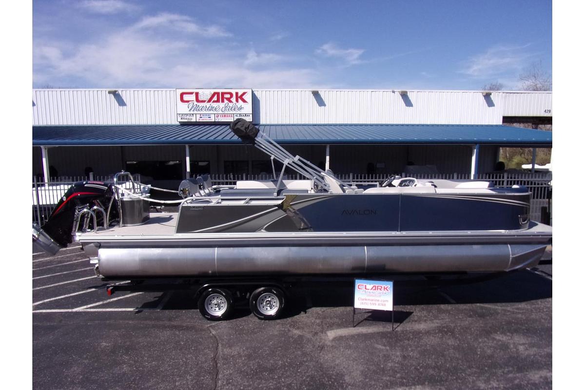 2025 Avalon 25 LSZ Quad Lounger Shift triple log with Mercury 250 Pro XS 4-stroke