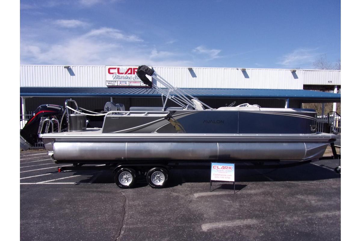 2025 Avalon 25 LSZ Quad Lounger Shift triple log with Mercury 250 Pro XS 4-stroke