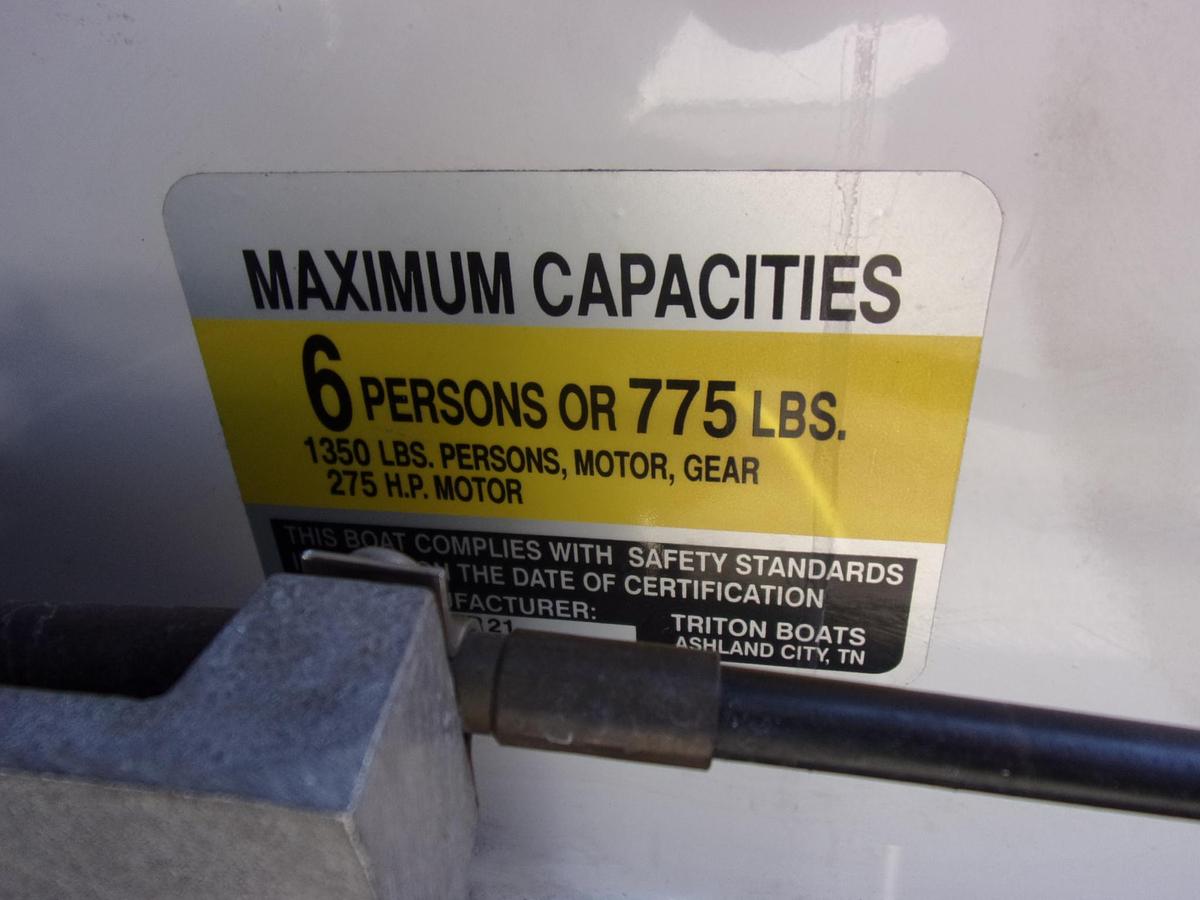 Used 2006 Triton 21 TR X HP with 2017 Mercury 225 Pro XS