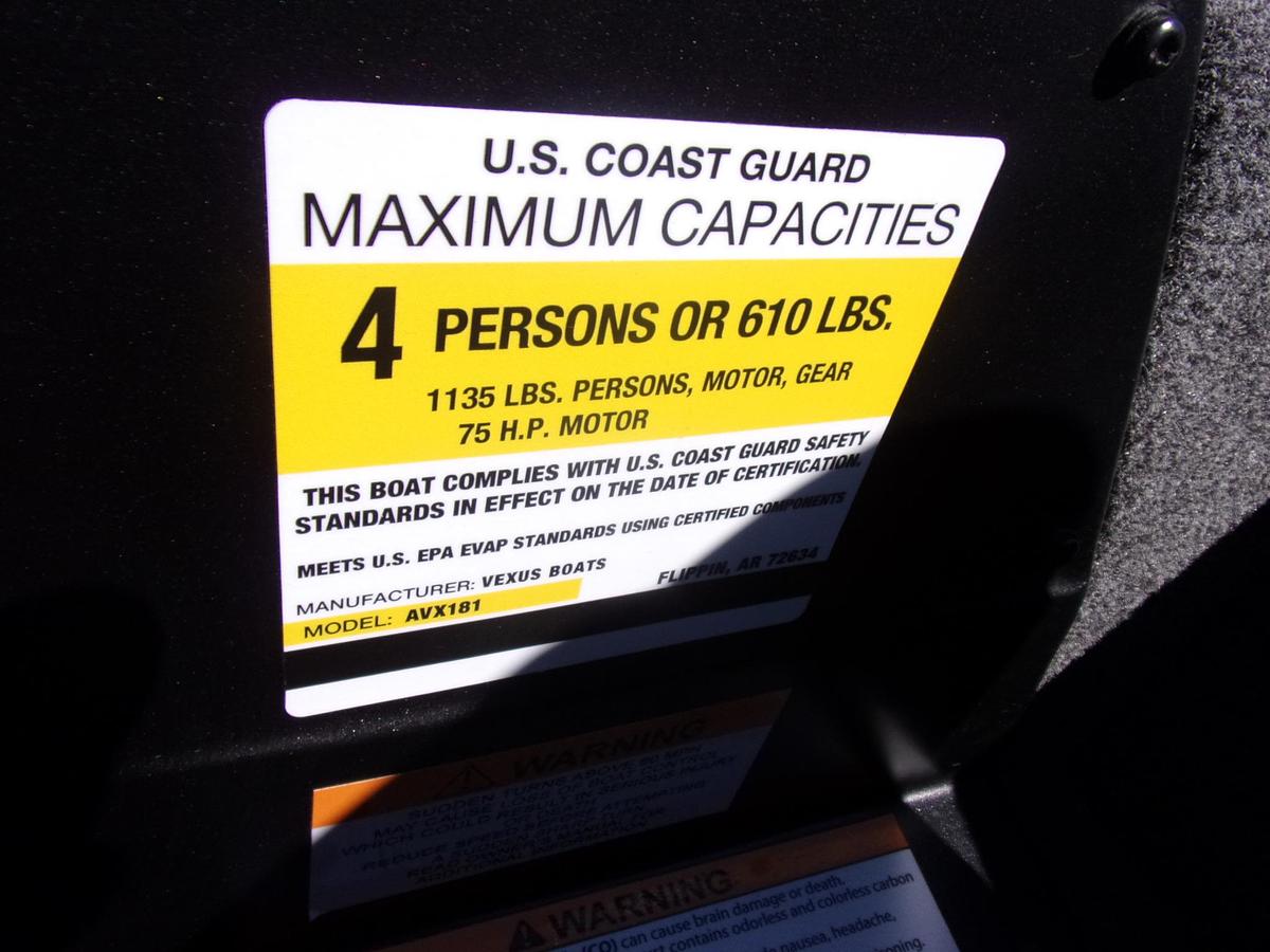 Used 2021 Vexus AVX 181 with Mercury 60 C.T. with 65 hours