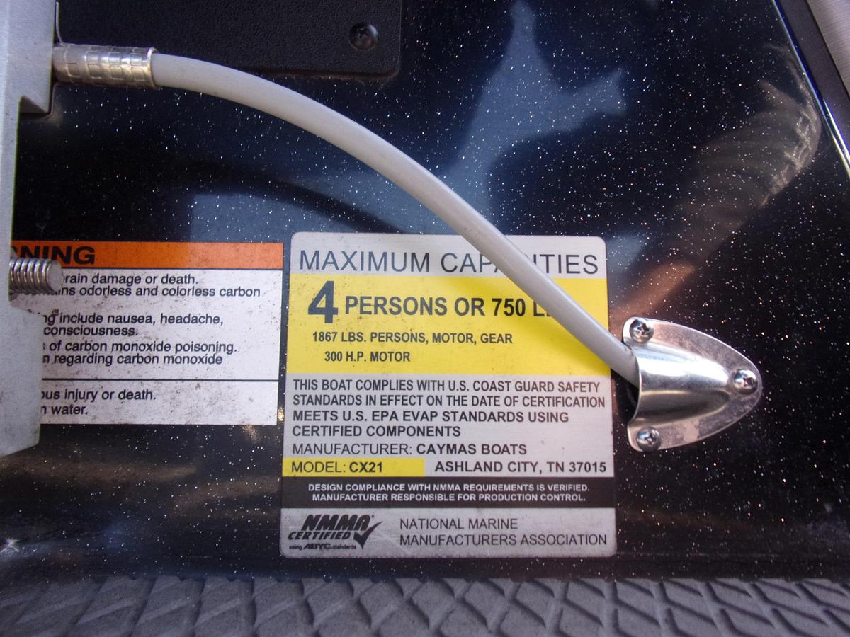 Used 2022 Caymas CX 21 with Mercury 250 L Pro XS