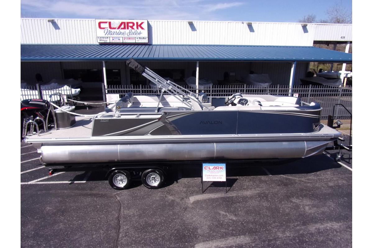 2025 Avalon 25 LSZ Quad Lounger Shift triple log with Mercury 250 Pro XS 4-stroke