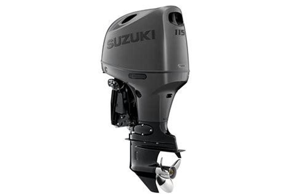 2026 Suzuki Marine DF 115 SS - IN STOCK and ON SALE.  INCLUDES A FREE SOLAS STAINLESS PROP.