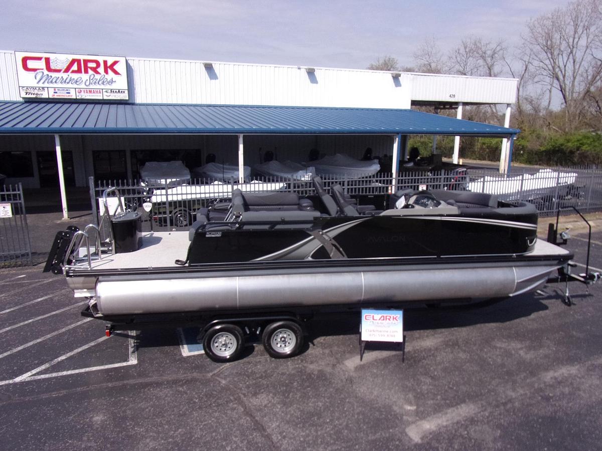 2026 Avalon 23 LSZ Quad Lounger Shift triple log with Suzuki DF 250 SS 4-stroke