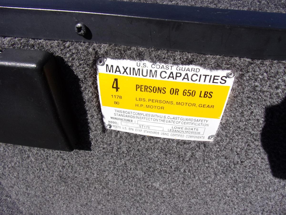 Used 2021 Lowe 175 C Stinger with Mercury 60 CT and engine warrnanty until Feb. 2029