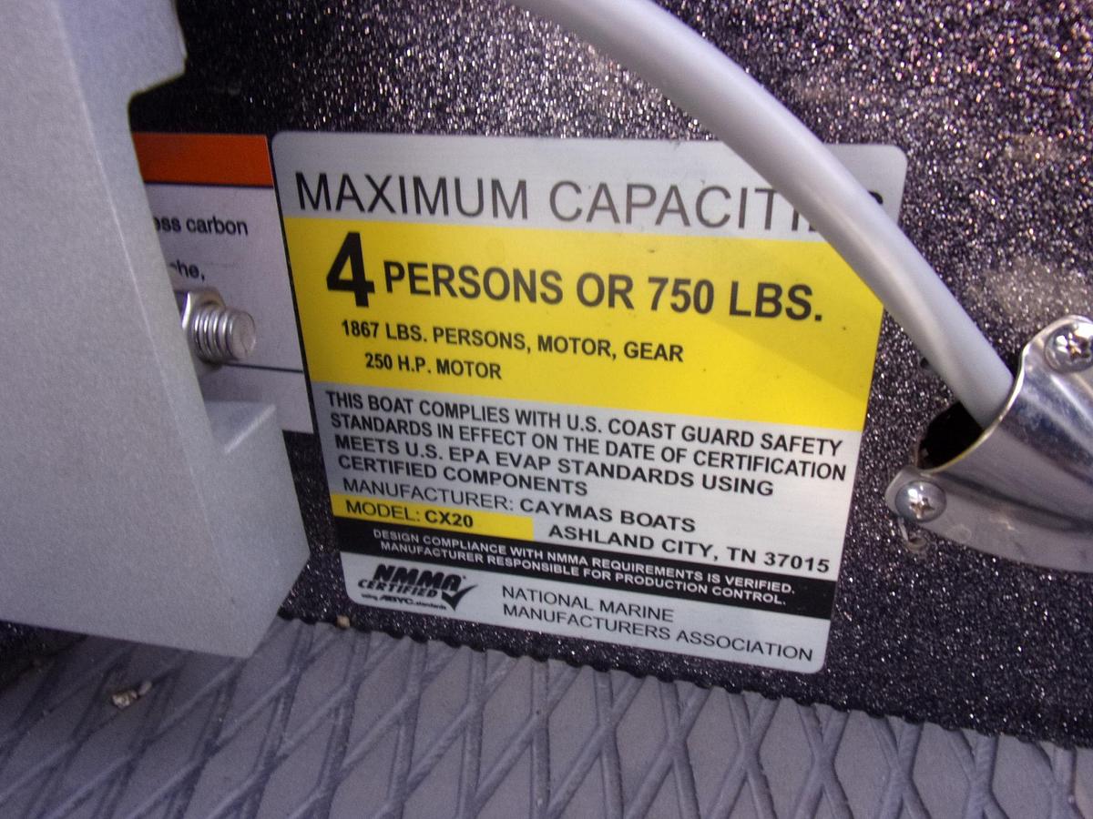 Used 2022 Caymas CX 2o Pro with Mercury 250 L Pro XS