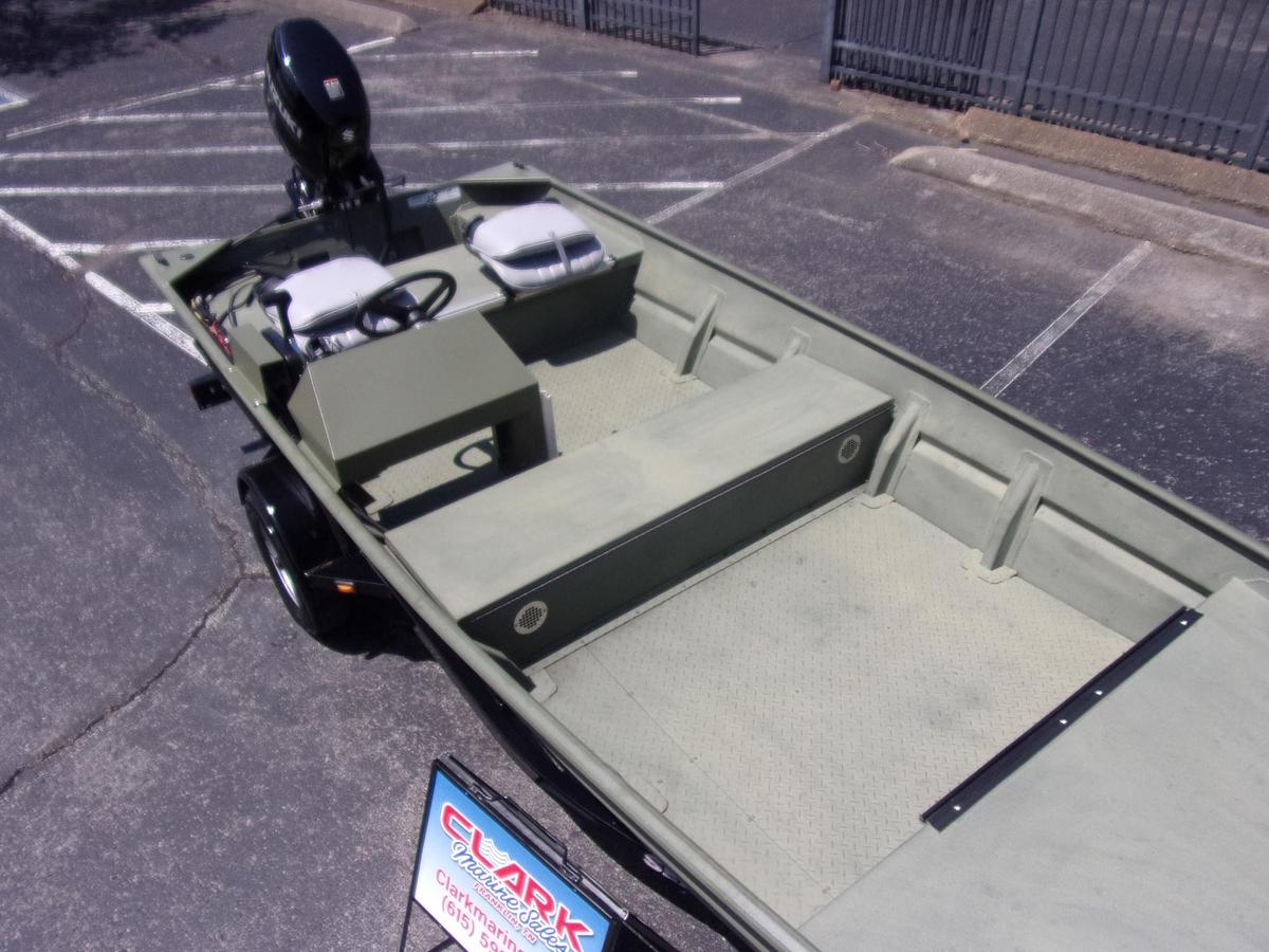 Used 2015 SeaArk 1652 Side Console with low hour, 2023 Suzuki DF 50 4-stroke