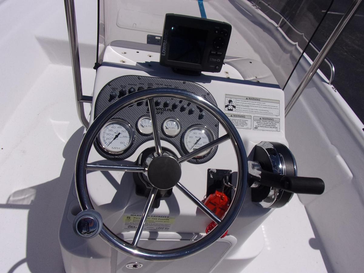 Used 2012 SeaChaser / Carolina Skiff 1800 CC with Mercury 90 4-stroke with only 20 hours!