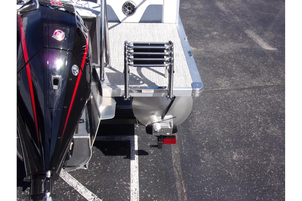 2025 Avalon 25 LSZ Quad Lounger Shift triple log with Mercury 250 Pro XS 4-stroke