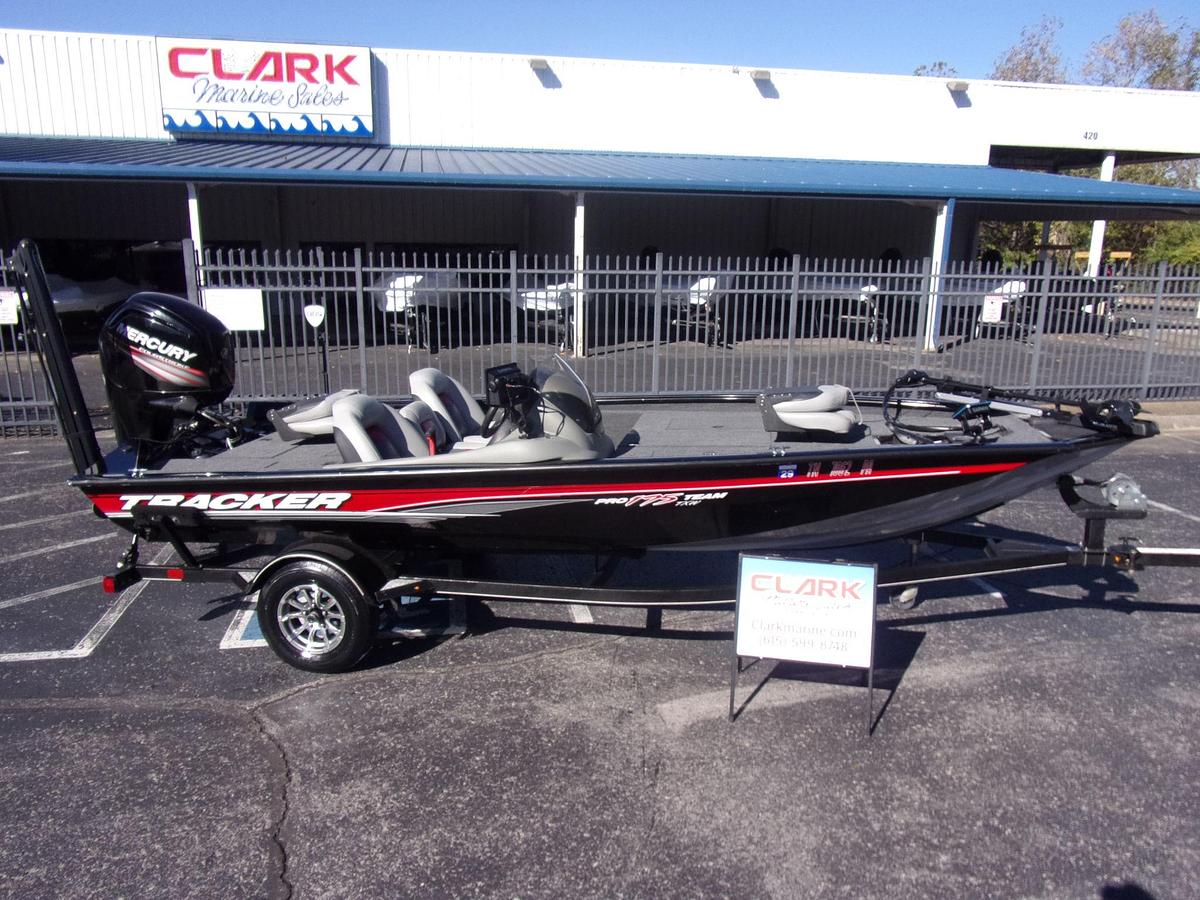 Used 2017 Tracker 175 TXW with Mercury 75 4-stroke, brand new carpet, Garmin 93 SV and Power Pole