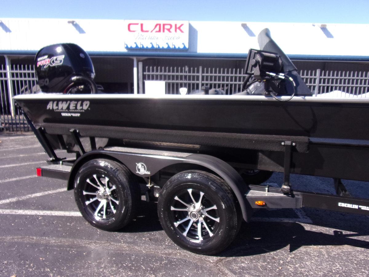 Used 2023 Alweld 1860 VV FC with Mercury 150 Pro XS Jet with warranty and MinnKota Ultrex