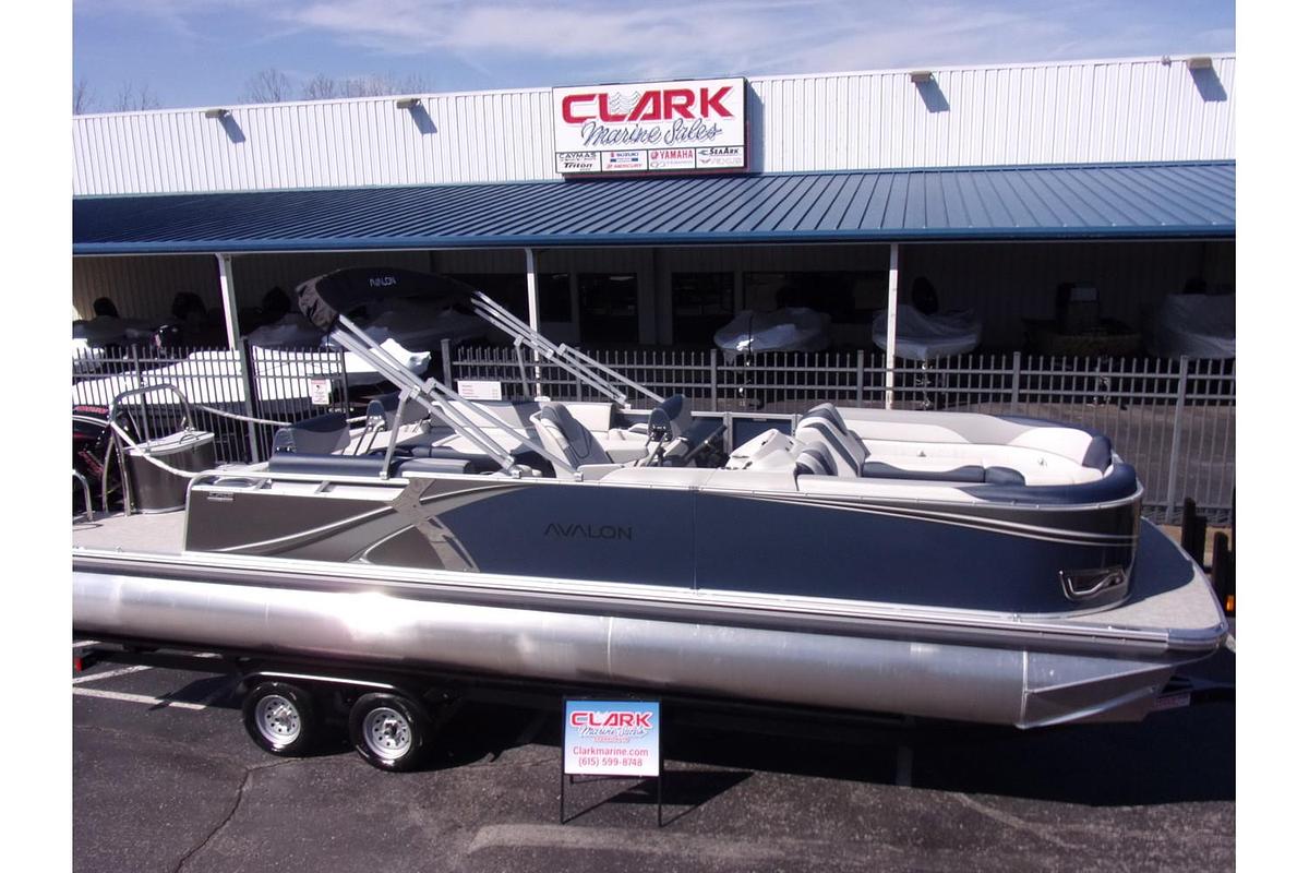 2025 Avalon 25 LSZ Quad Lounger Shift triple log with Mercury 250 Pro XS 4-stroke