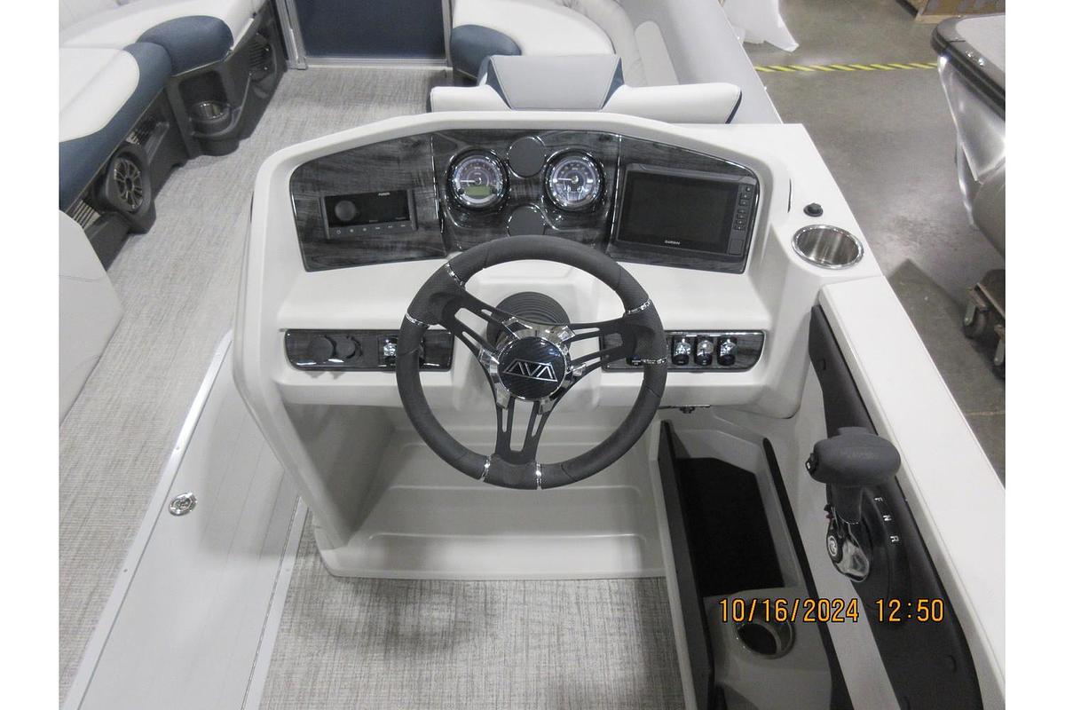 2025 Avalon 25 LSZ Quad Lounger Shift triple log with Mercury 250 Pro XS 4-stroke