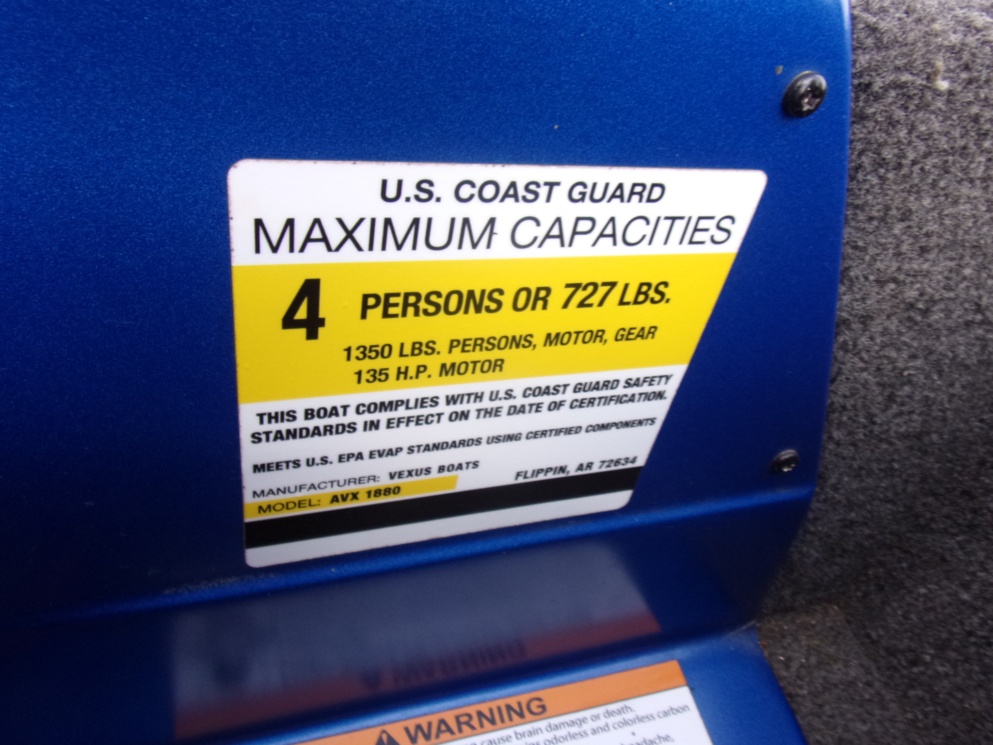 Used 2020 Vexus AVX 2080 with Mercury 200 L Pro XS 4-stroke with only 130 hours