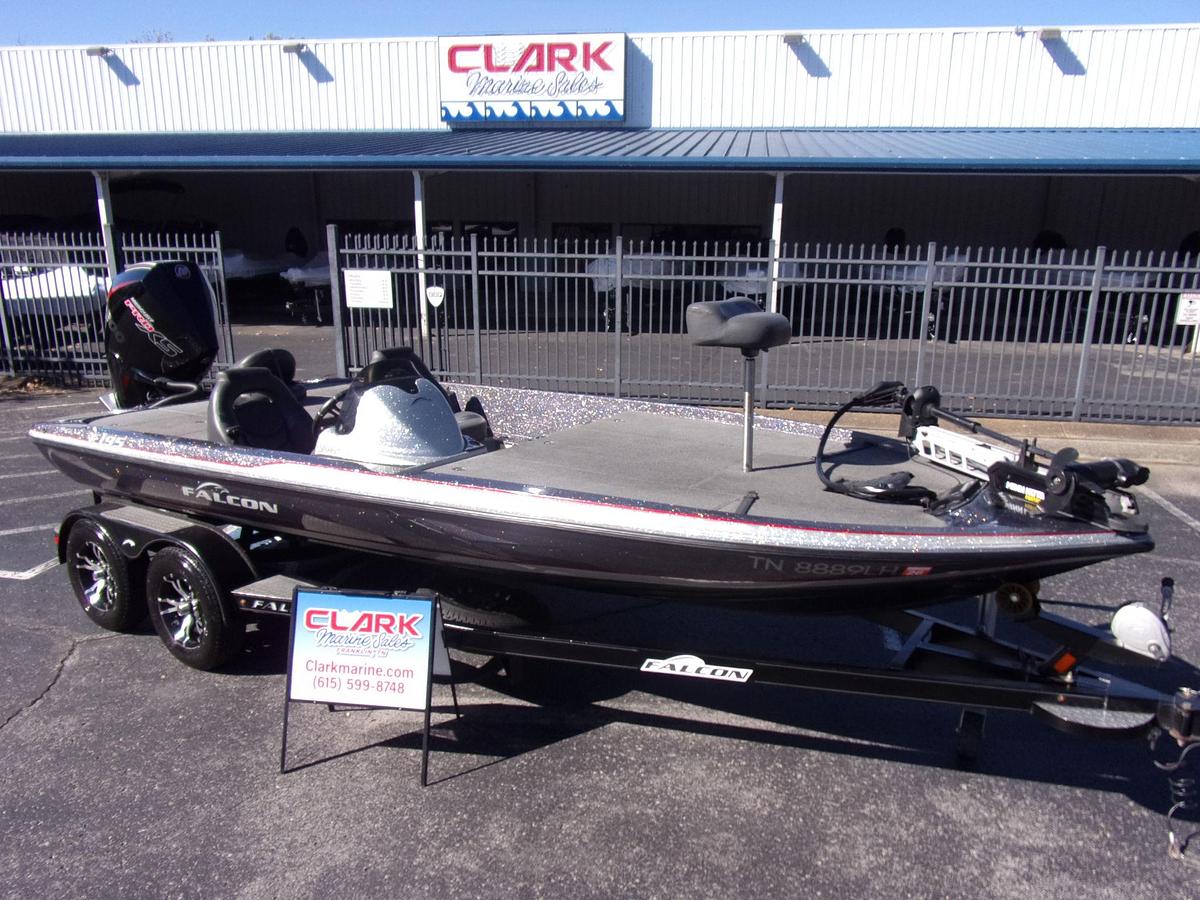 Used 2019 Falcon F 195 with 2024 Mercury 200 Pro XS w/27 hours and Platinum warranty until 2030